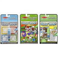 Melissa & Doug Water Wow! Water-Reveal Travel Activity Pad 3-Pack - Flip Pad, Colors-Shapes, Mazes