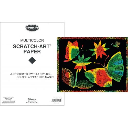  Melissa & Doug Scratch Art Paper - 50 Multicolor Sheets