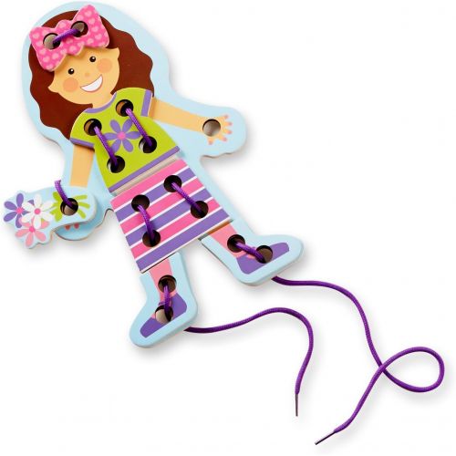  Melissa & Doug My First Lacing Doll With 16 Pieces of Clothing and 3 Laces