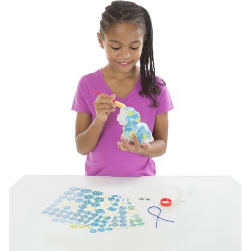  Melissa & Doug 40102 Decoupage Made Easy Puppy Paper Mache Craft Kit with Stickers