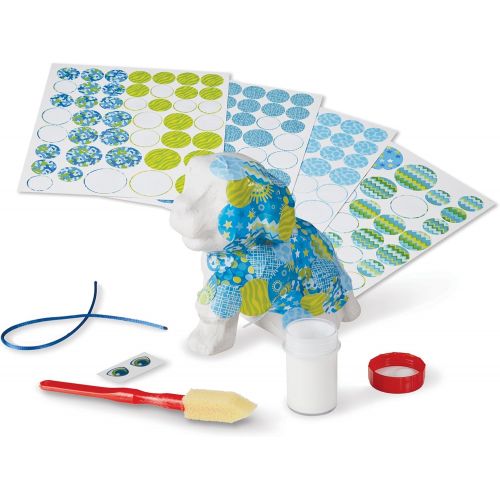  Melissa & Doug 40102 Decoupage Made Easy Puppy Paper Mache Craft Kit with Stickers