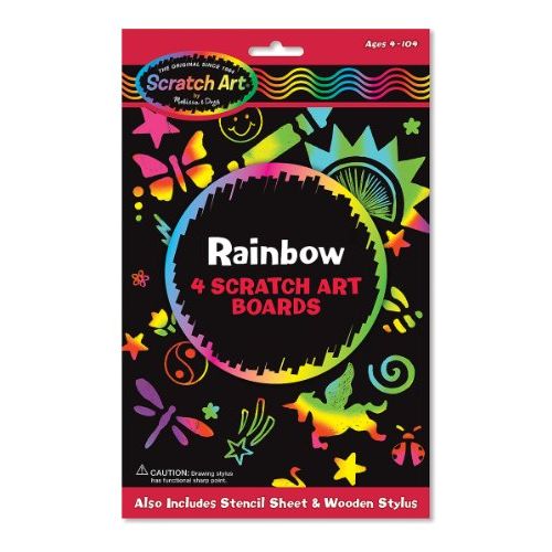  Melissa & Doug Rainbow Scratch Art Boards