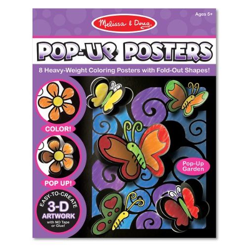  Melissa & Doug Pop-Up Posters-Butterflies and Flowers