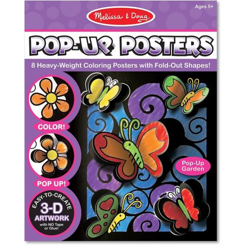  Melissa & Doug Pop-Up Posters-Butterflies and Flowers