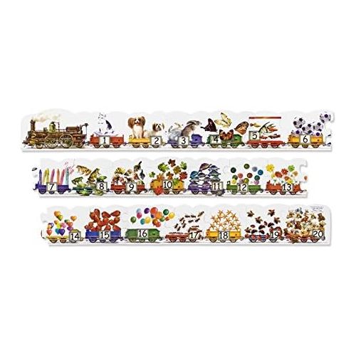  Melissa & Doug Number Train Floor 21 Piece Jigsaw Puzzle