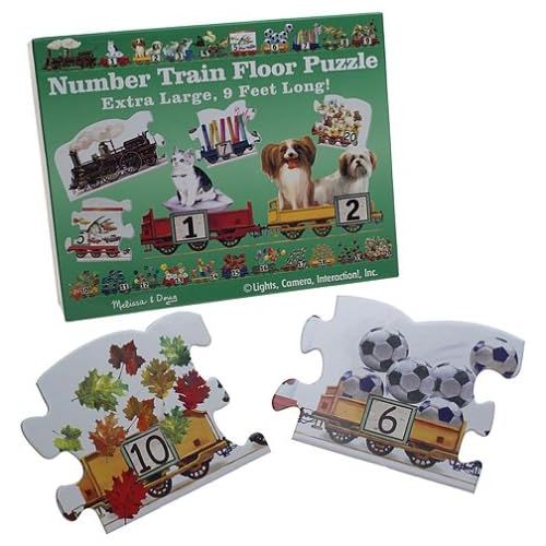  Melissa & Doug Number Train Floor 21 Piece Jigsaw Puzzle