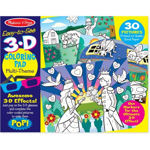  MELISSA & DOUG 3D Coloring Book - Girl, 1 EA