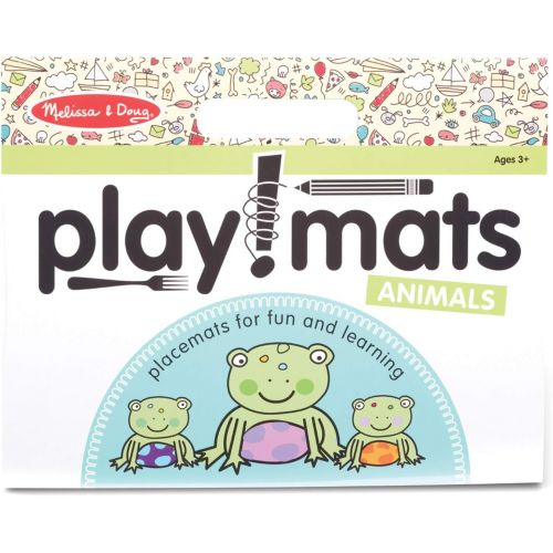  Melissa & Doug Playmats Animals Take-Along Paper Coloring and Learning Activity Pads (24 Pages)