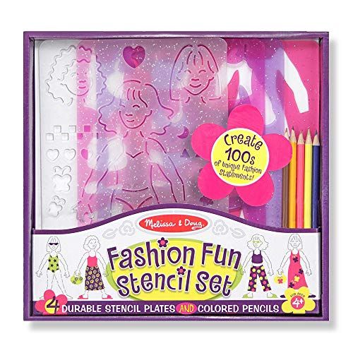  Melissa & Doug Fashion Fun Stencil Set