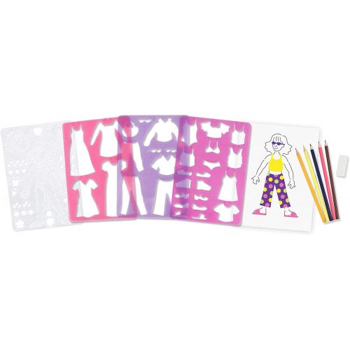  Melissa & Doug Fashion Fun Stencil Set