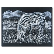 Melissa & Doug Scratch Art Scratchboard - 50-Pack, Shimmering Silver on Black Background