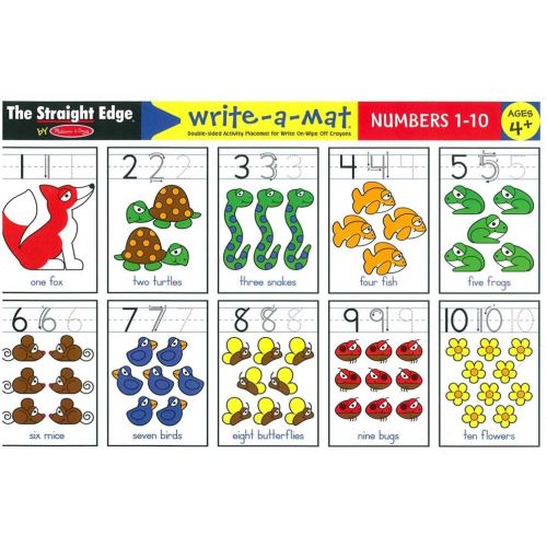  Melissa & Doug Numbers 1-10 Write-A-Mat