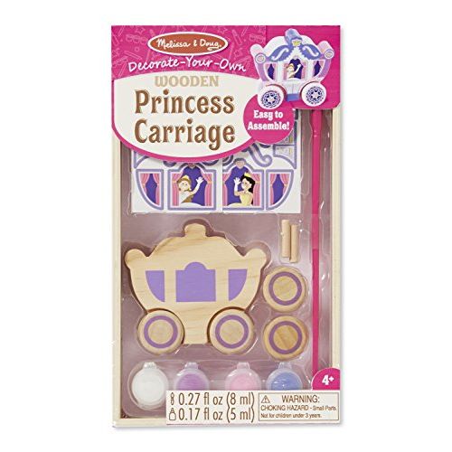  Melissa & Doug Decorate-Your-Own Wooden Princess Carriage Craft Kit