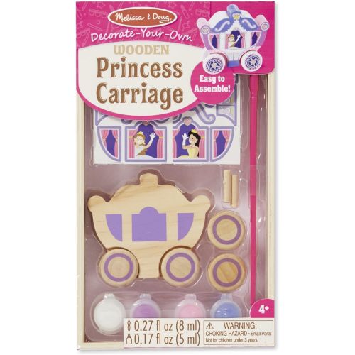  Melissa & Doug Decorate-Your-Own Wooden Princess Carriage Craft Kit