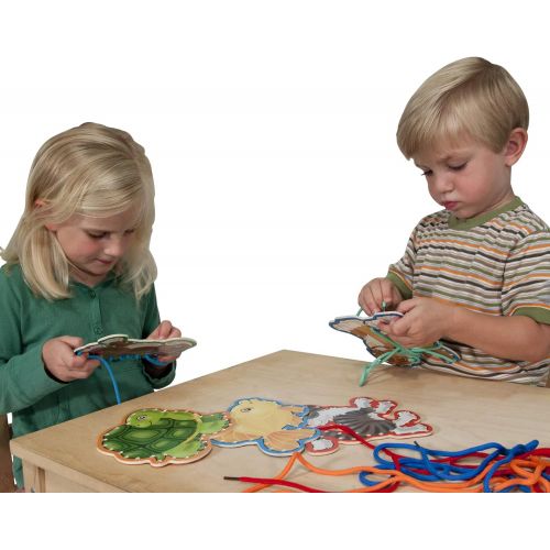  Melissa & Doug Lace and Trace Activity Set: Pets - 5 Wooden Panels and 5 Matching Laces