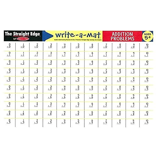  Melissa & Doug Addition Problems Write-A-Mat