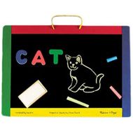 Melissa & Doug 145 Magnetic Chalkboard and Dry-Erase Board with 36 Magnets, Chalk, Eraser and Dry-Erase Pen, 15.8 Height, 12 Wide, 1.55 Length