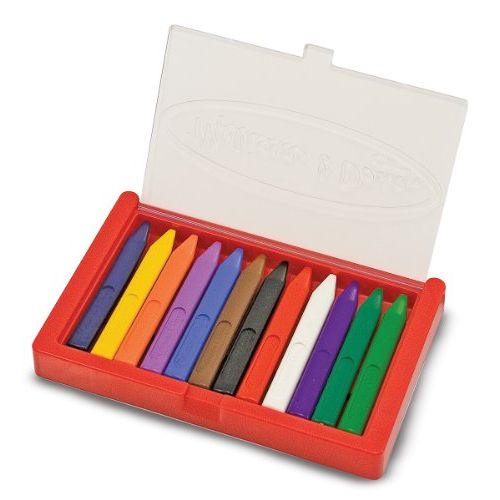  Melissa & Doug Art Essentials Triangular Crayon Set - 12 Colors