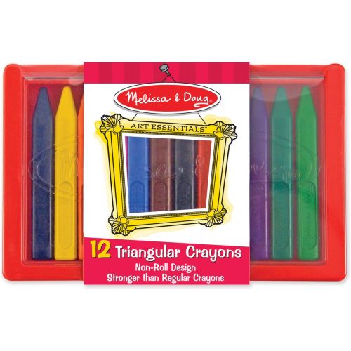  Melissa & Doug Art Essentials Triangular Crayon Set - 12 Colors