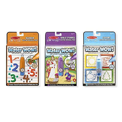  Melissa & Doug Water Wow Bundle: Colors & Shapes, Numbers and Bible Stories