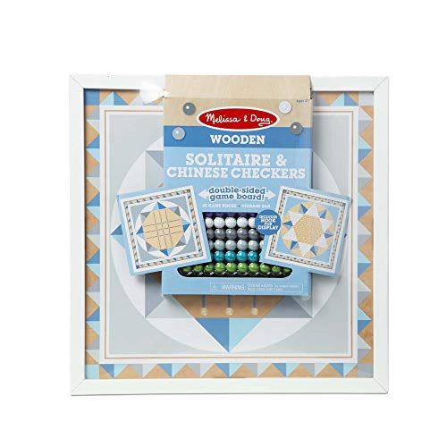  Melissa & Doug Chinese Checkers/Solitaire - Blue