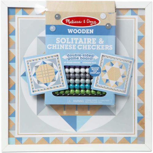  Melissa & Doug Chinese Checkers/Solitaire - Blue