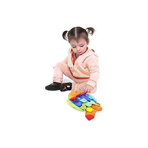  Melissa & Doug Flip Fish: Ks Kids Baby Toy Series + 1 Free Pair of Baby Socks Bundle [91954]