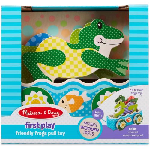  Melissa & Doug FIRST PLAY Friendly Frogs Pull Toy