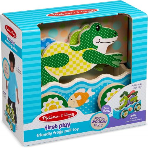  Melissa & Doug FIRST PLAY Friendly Frogs Pull Toy