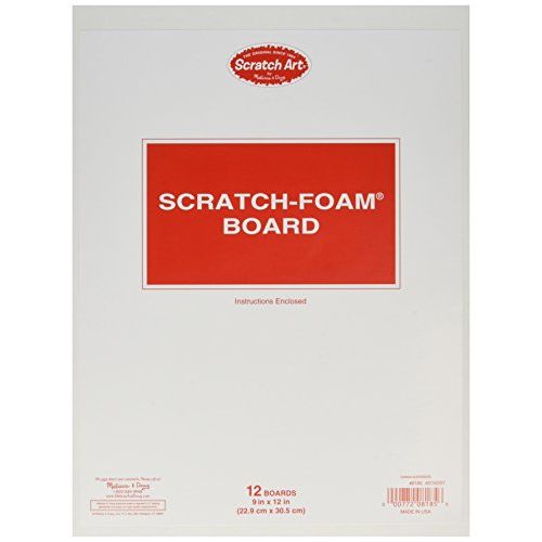  Melissa & Doug Scratch Foam Board 9 x 12 (12 boards)