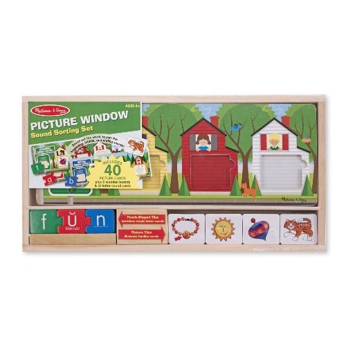 Melissa & Doug Picture Window Sound Sorting Wooden Activity Play Set