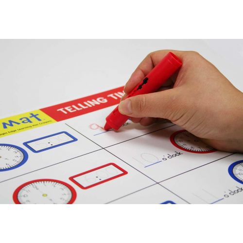  Melissa & Doug Telling Time Write-a-Mat