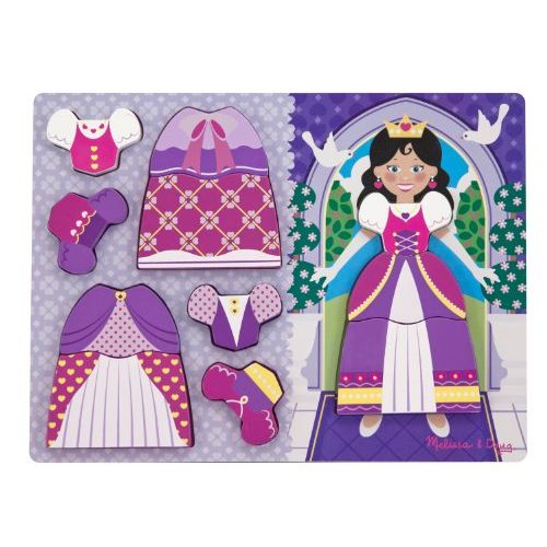  Melissa & Doug Princess Dress-Up Wooden Chunky Puzzle (11 pcs)