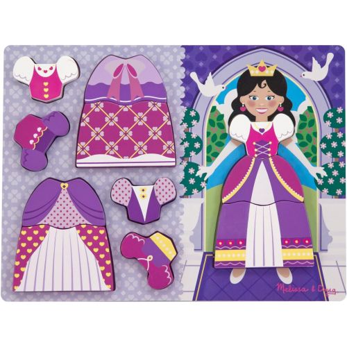  Melissa & Doug Princess Dress-Up Wooden Chunky Puzzle (11 pcs)