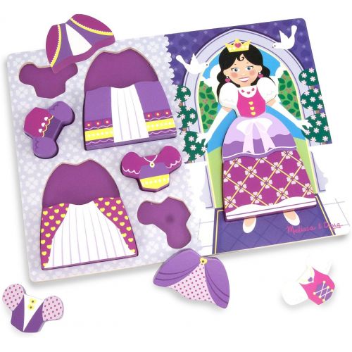  Melissa & Doug Princess Dress-Up Wooden Chunky Puzzle (11 pcs)