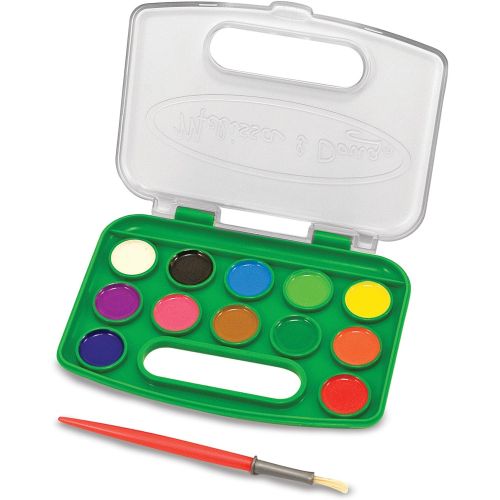  Melissa & Doug Take-Along Watercolor Paint Set - 12 Washable Paints