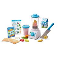 Melissa & Doug Smoothie + Shakes Blender Set | Pretend Play | Play Food | 3+ | Gift for Boy or Girl