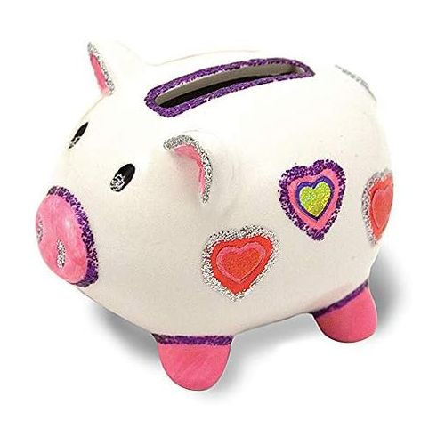  Melissa & Doug Decorate-Your-Own Piggy Bank