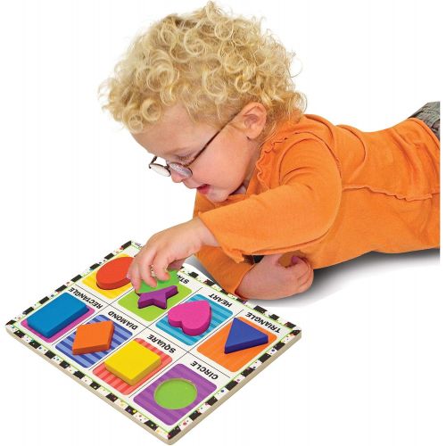  Melissa & Doug Safari & Shapes Chunky Puzzle Bundle