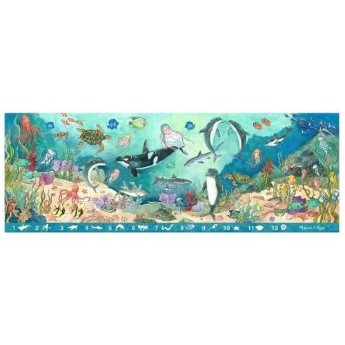  Melissa & Doug Beneath The Waves: 48-Piece Floor Puzzle + Free Scratch Art Mini-Pad Bundle [44936]