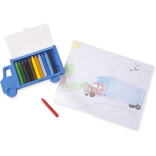  Melissa & Doug Truck Crayon Set - 12 Colors