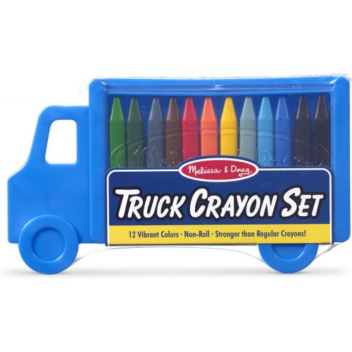  Melissa & Doug Truck Crayon Set - 12 Colors