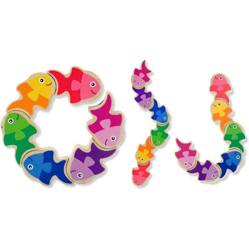  Melissa & Doug Friendly Fish Wooden Grasping Toy for Baby