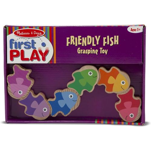  Melissa & Doug Friendly Fish Wooden Grasping Toy for Baby