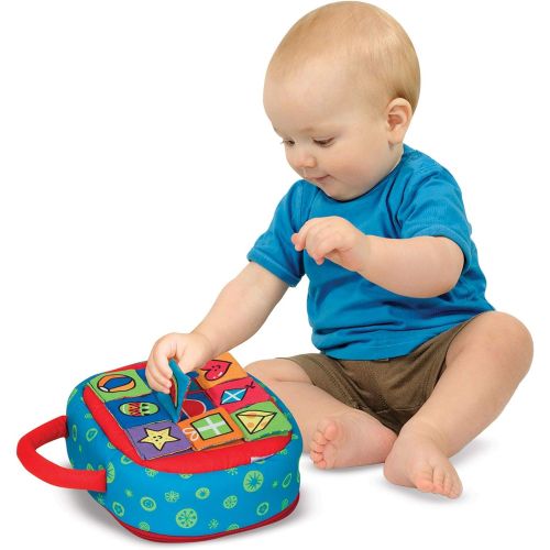 Melissa & Doug Take-Along Shape-Sorter Baby and Toddler Toy (Best for Babies and Toddlers, 9 Month Olds, 1 and 2 Year Olds) & Soft Activity Book - Whose Feet (Best for Babies & Tod