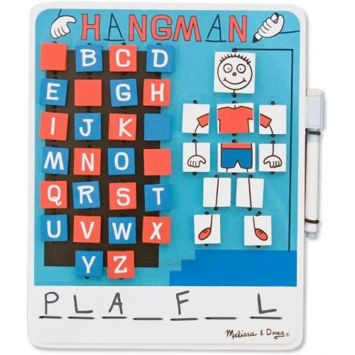  Melissa & Doug Flip to Win Hangman Game & 1 Scratch Art Mini-Pad Bundle (02095)