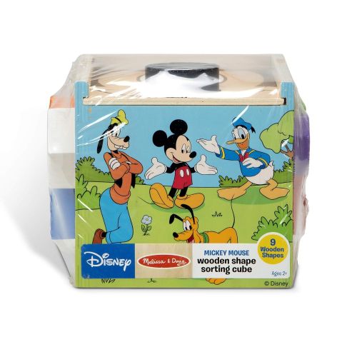  Melissa & Doug Mickey Mouse & Friends Wooden Shape Sorting Cube