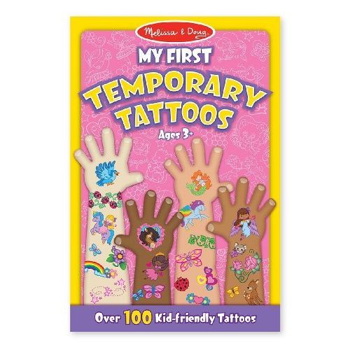  Melissa & Doug Pink: My First Temporary Tattoos - 100+ Kid-Friendly Tattoos + Free Scratch Art Mini-Pad Bundle