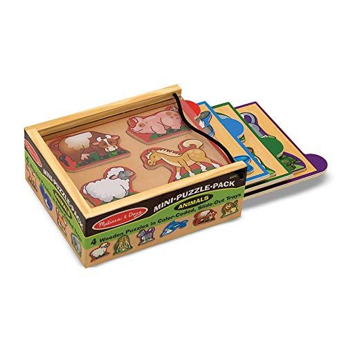  Melissa & Doug Animals Mini-Puzzle Pack