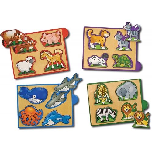  Melissa & Doug Animals Mini-Puzzle Pack